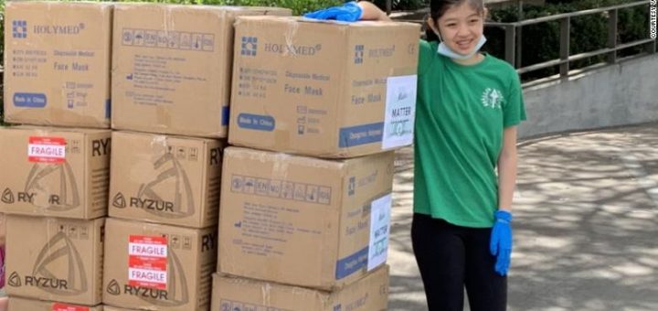厉害了!这个15岁华裔女孩震惊全网，众筹为医护送1万口罩！